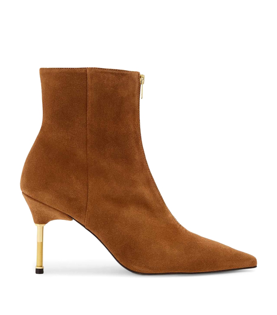 AllSaints Suede Natasha Boots 88 Tan Brown Image 1