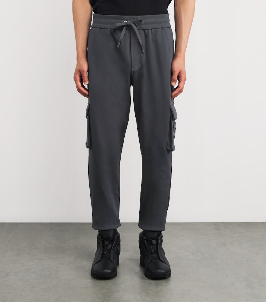 Cotton Hartsfield Cargo Sweatpants CEMENT - 1542 Image 3