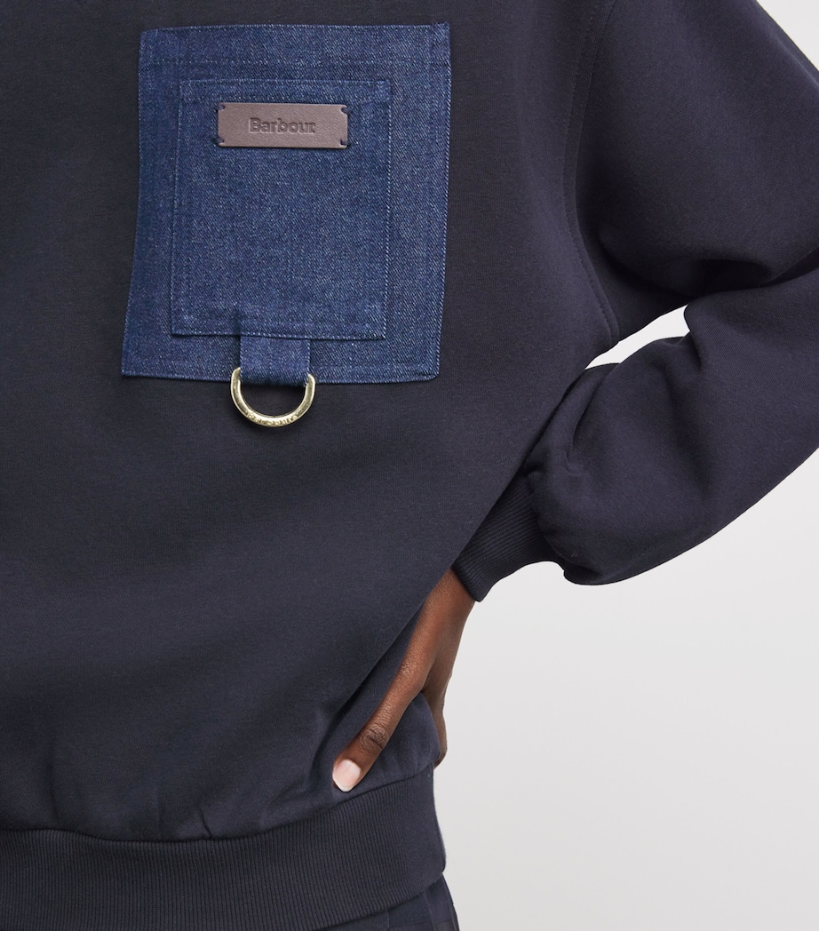 Cotton-Blend Saima Sweatshirt DARK NAVY Image 6