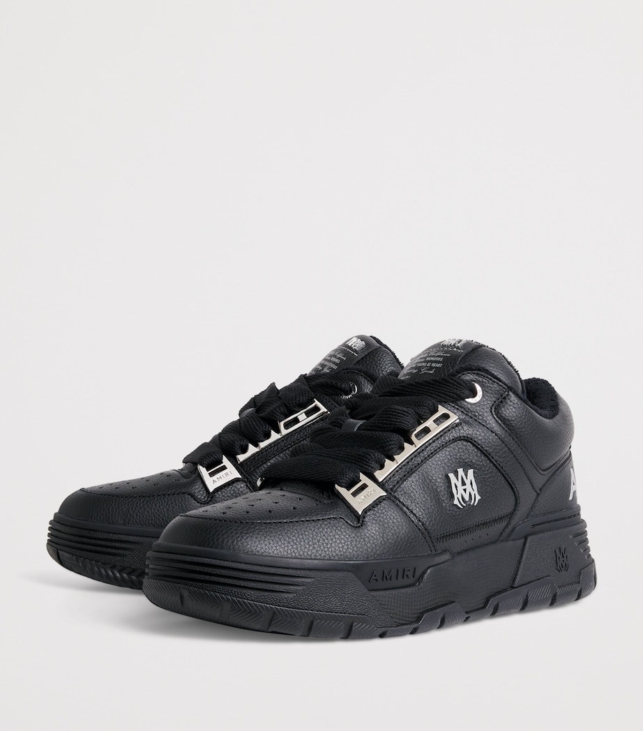 Leather MA-1 Sneakers BLACK Image 3