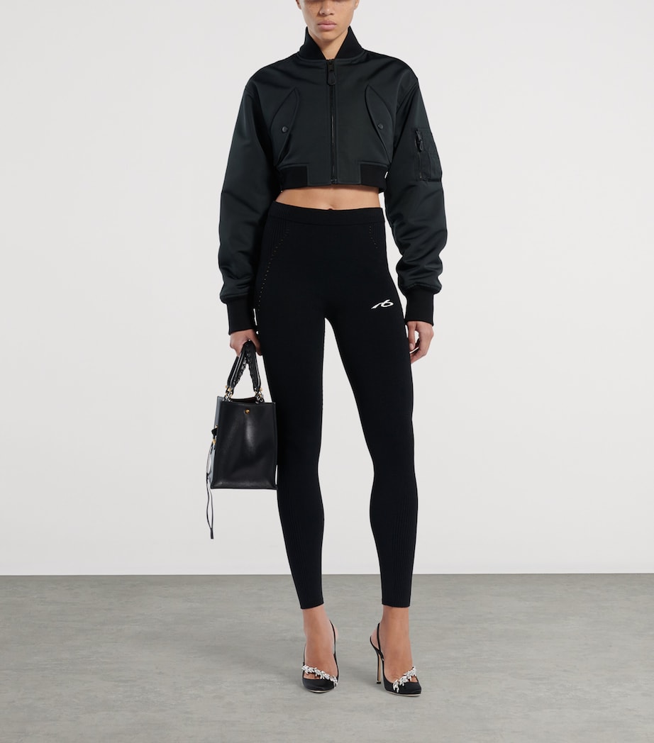 Balenciaga Womens Knitted Leggings Image 2