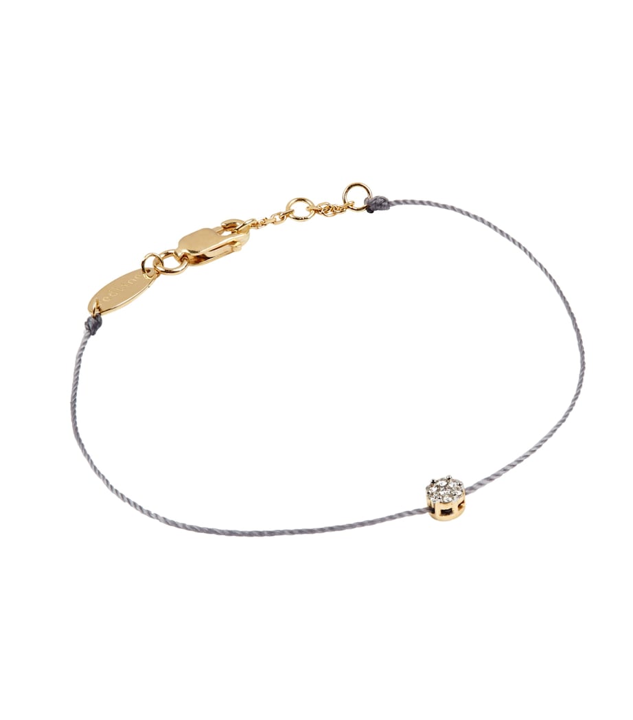 Yellow Gold and Diamond Illusion Bracelet WHITE Image 2