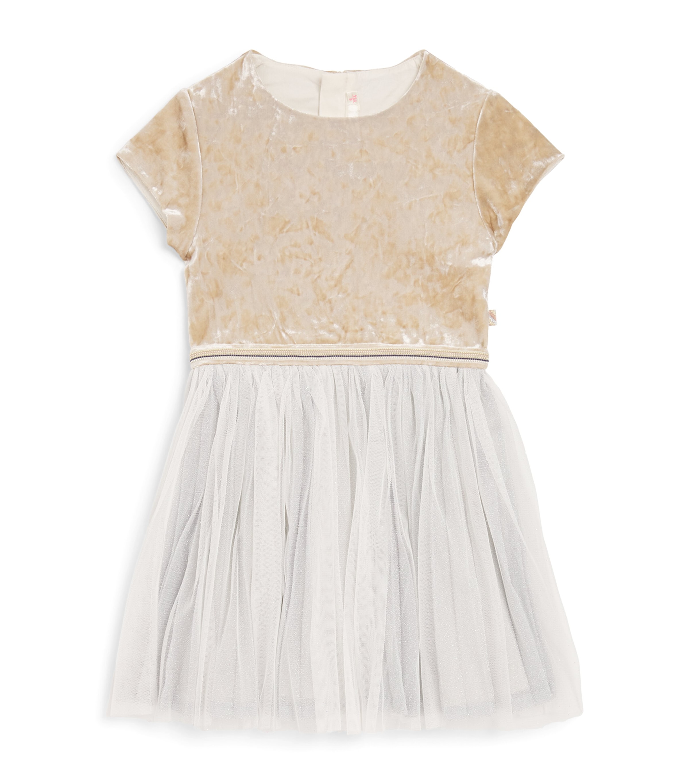 Billieblush Velvet Dress (4-12 Years) In Gold