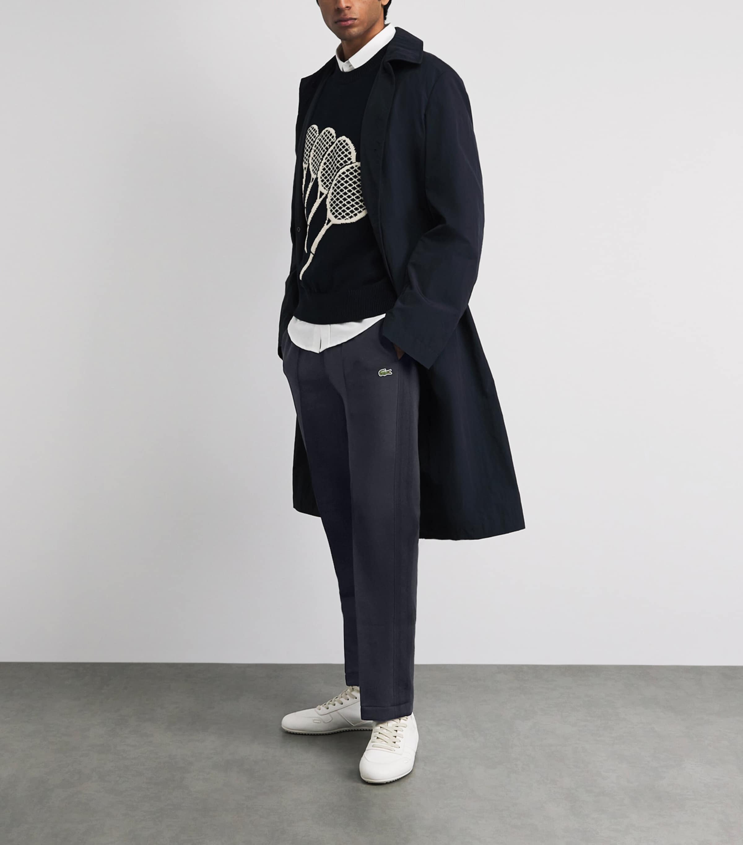 Lacoste Mens Straight Sweatpants Navy Image 2