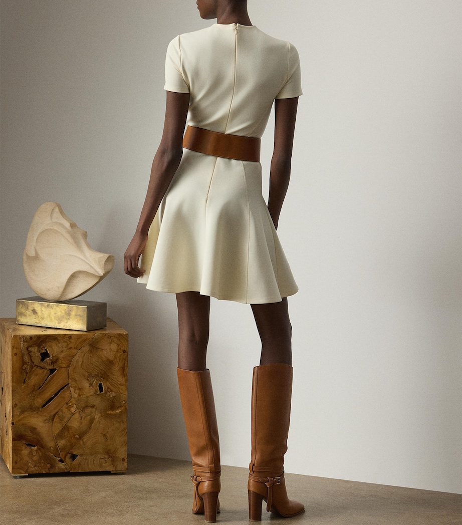 Chiffon A-line Dress LUX CREAM Image 9