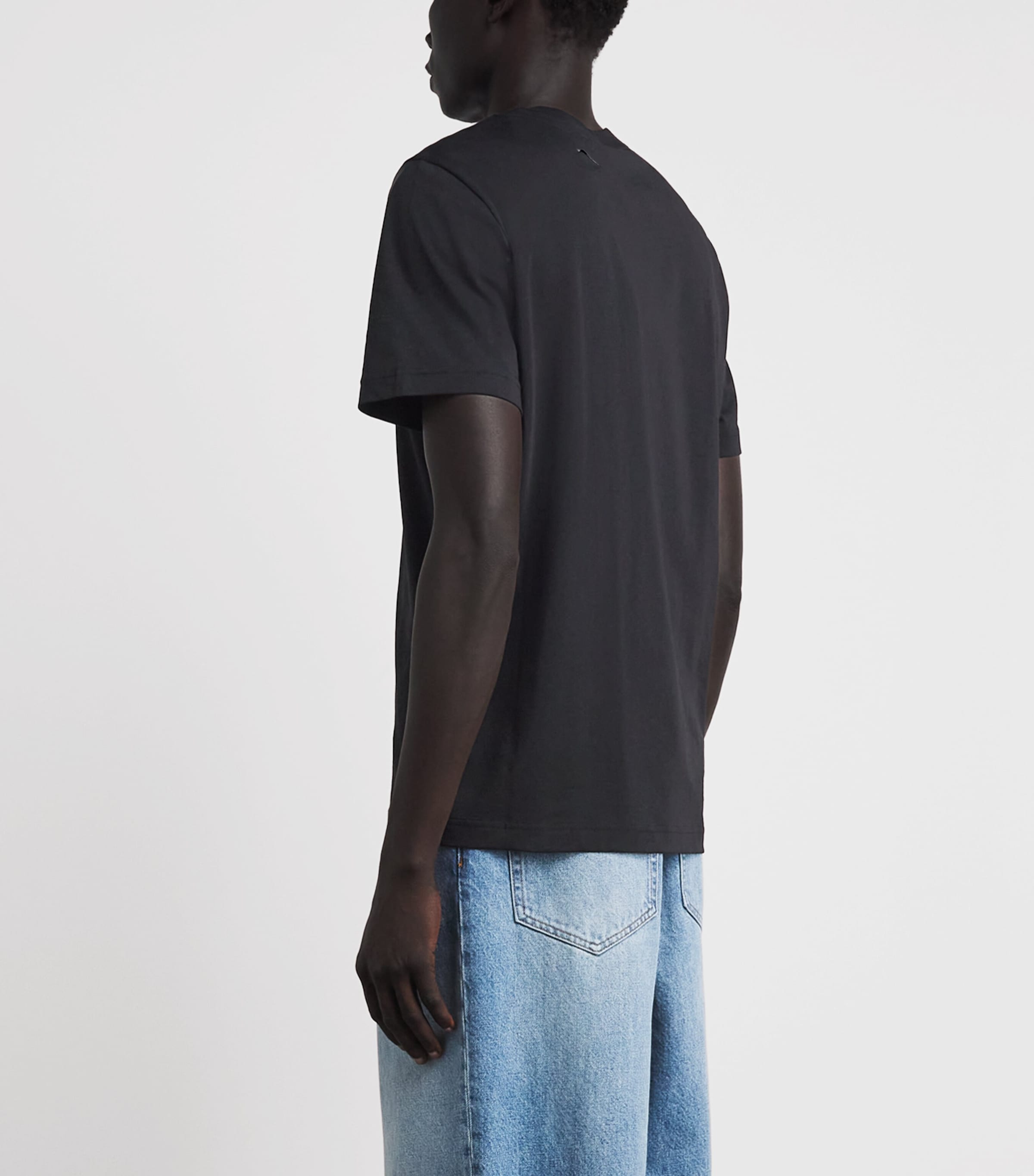 Moncler Mens Cotton Logo Patch T-Shirt Image 5
