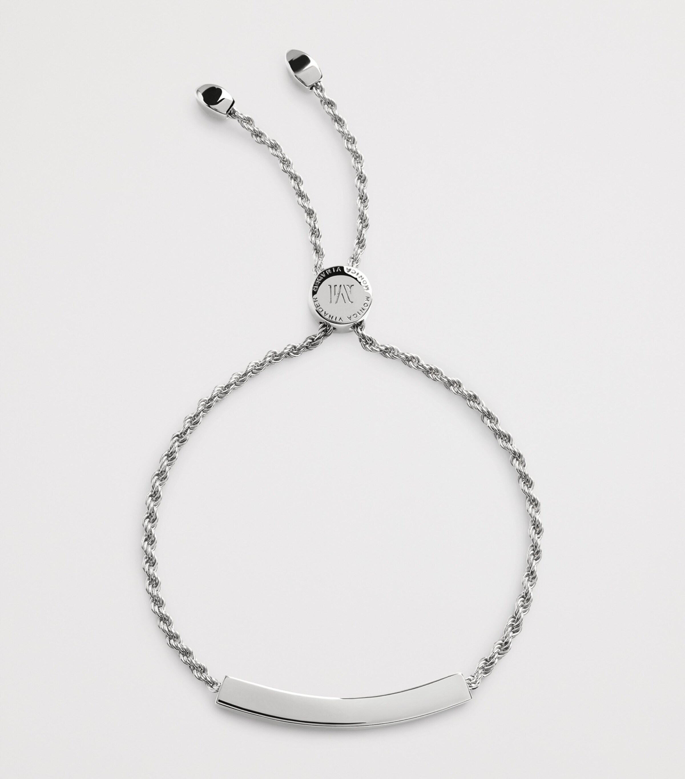 Monica Vinader Sterling Silver Linear Friendship Bracelet Sterling Silver Image 3