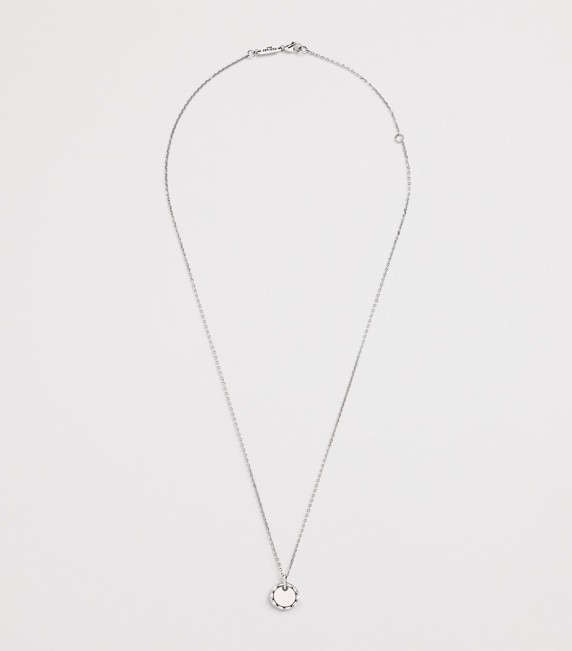 Mini White Gold and Diamond Golden Age Necklace 18K WG/WD Image 3