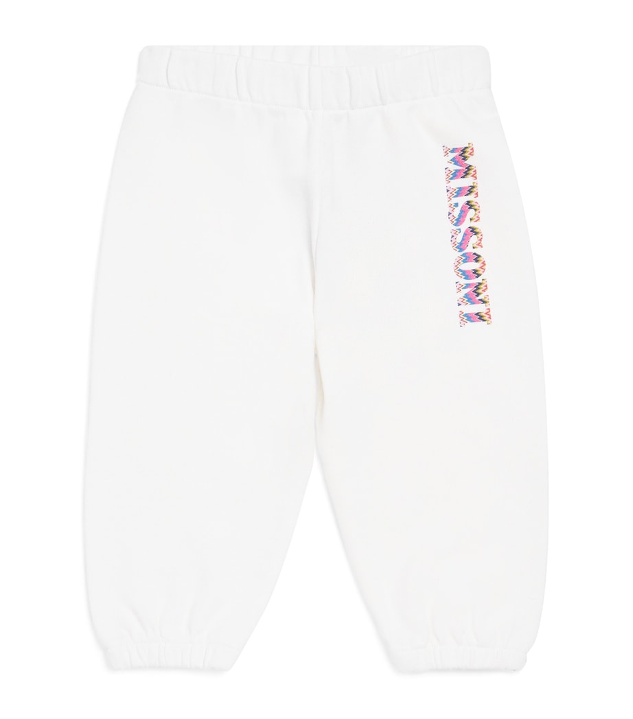 Cotton Logo Joggers (1-18 Months) 101IVORY Image 1