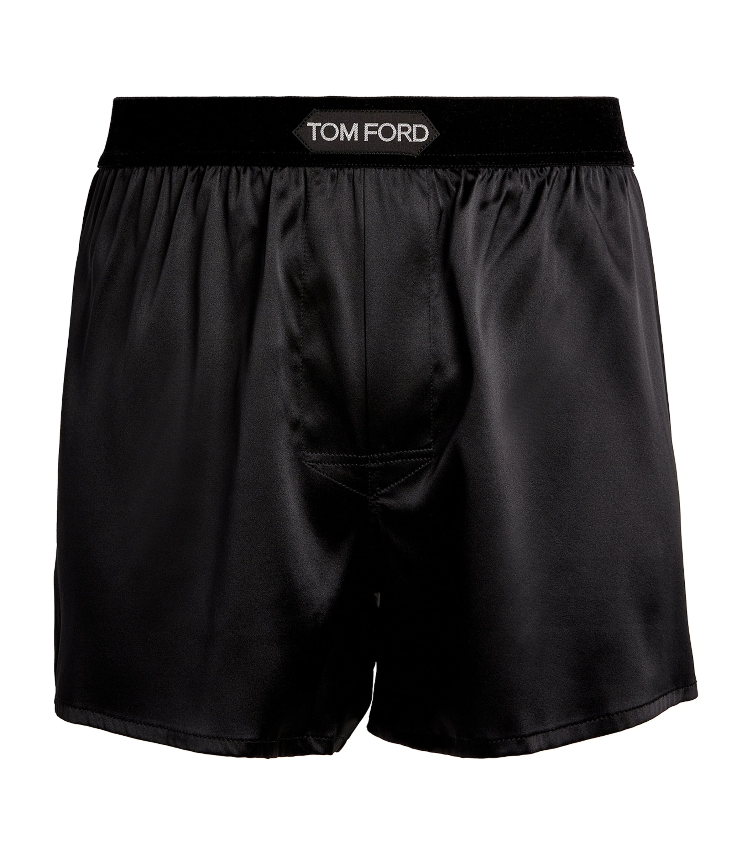 Tom Ford Silk Satin Boxer Briefs In Black