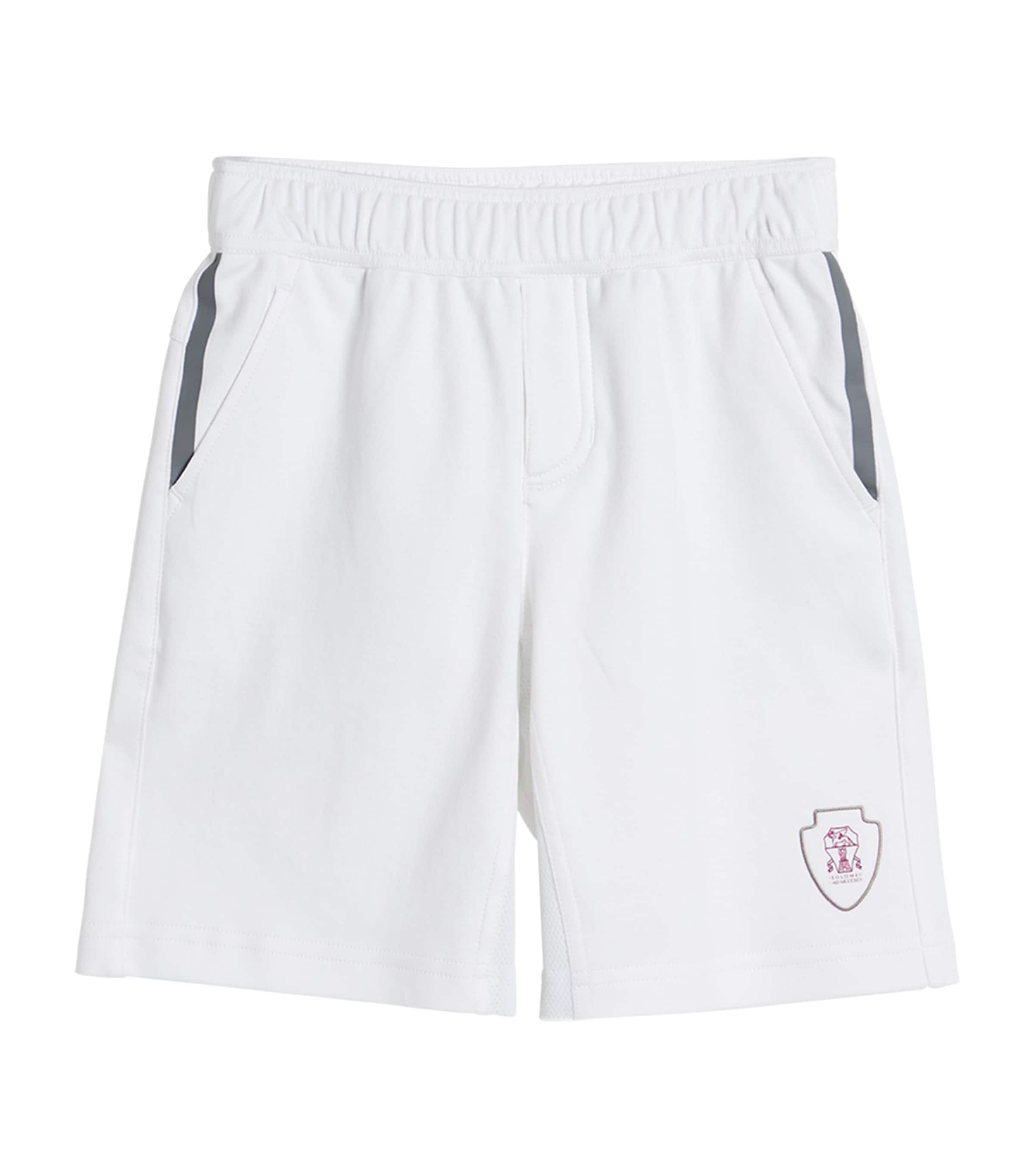 Brunello Cucinelli Logo-embroidered Cotton Shorts In White