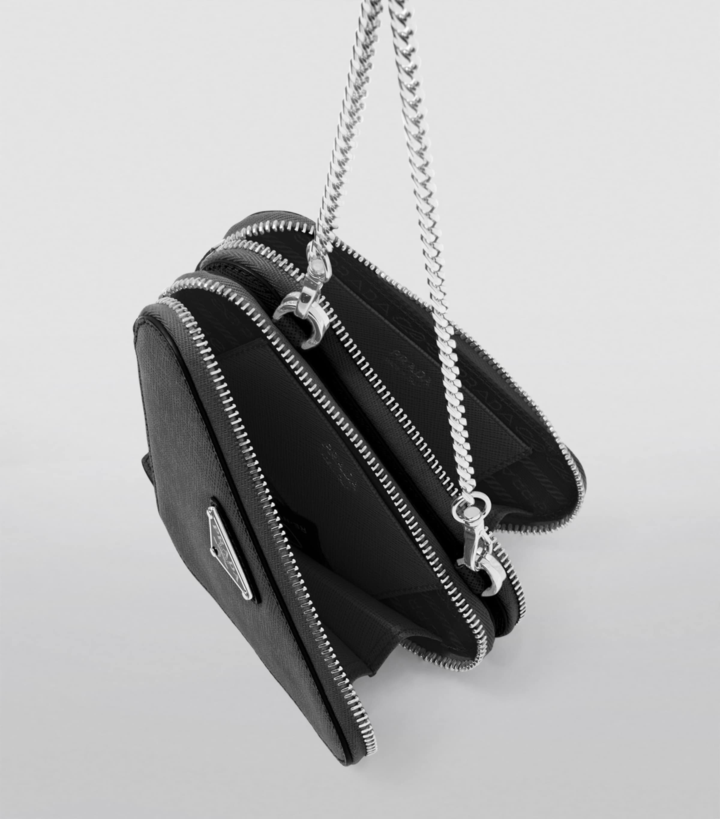 Mini Saffiano Leather Cross-Body Bag F0002 Image 7