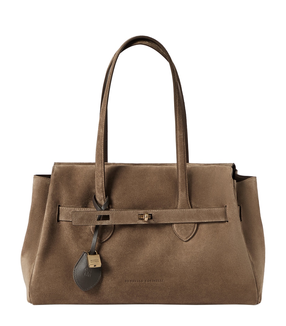 Brunello Cucinelli Suede Explorer Shoulder Bag Image 1
