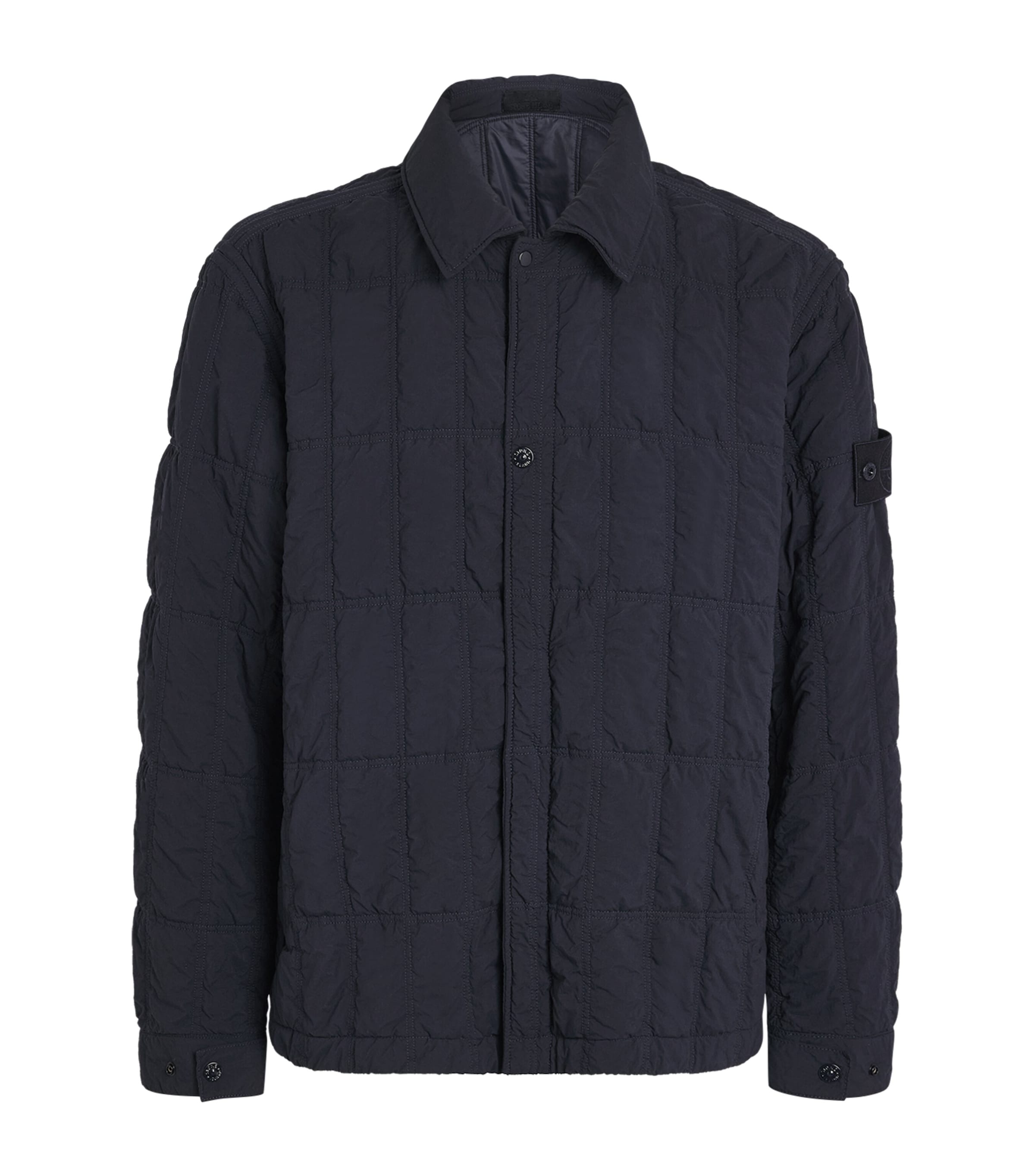 Stone Island Navy GHOST PIECE Econyl Padded Jacket | Harrods UK