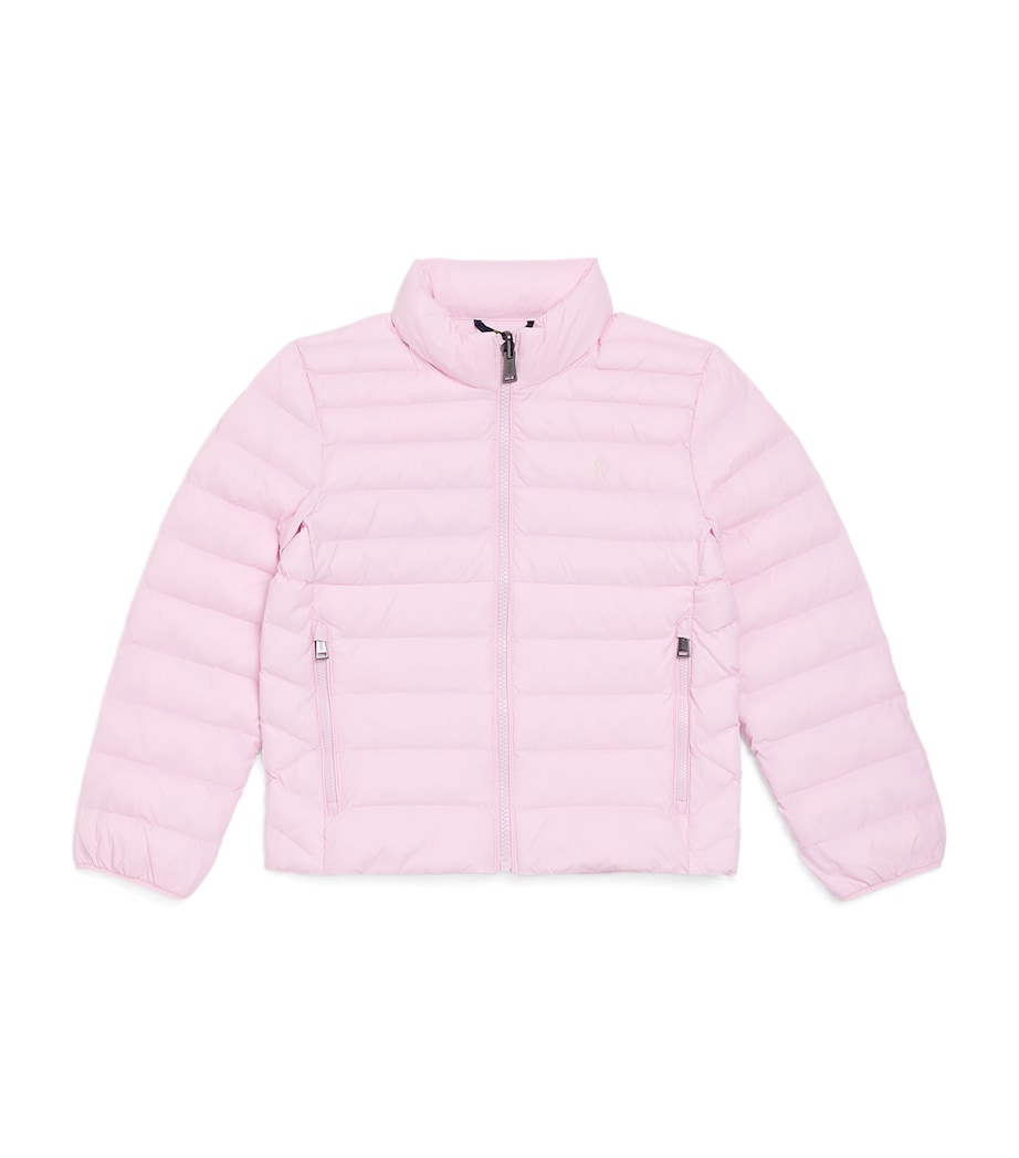 Packable Polo Pony Puffer Jacket (7-14 Years) HINT OF PINK Image 1