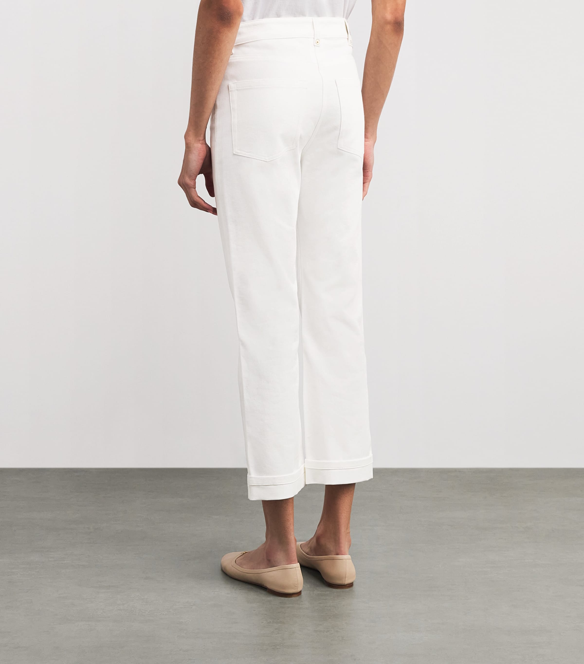 Stretch-Cotton Bull Jeans WHITE Image 4
