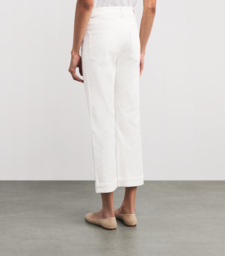 Stretch-Cotton Bull Jeans WHITE Image 4