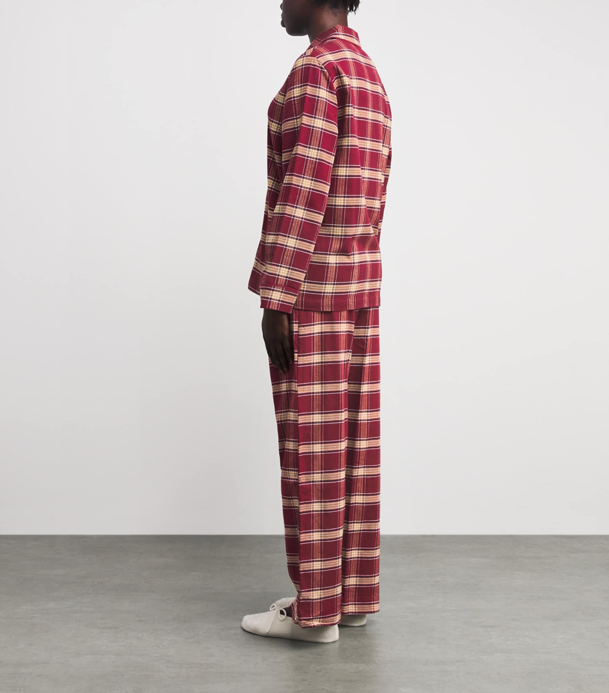 Cotton Kelburn Pyjama Set 48 BURGUNDY Image 3