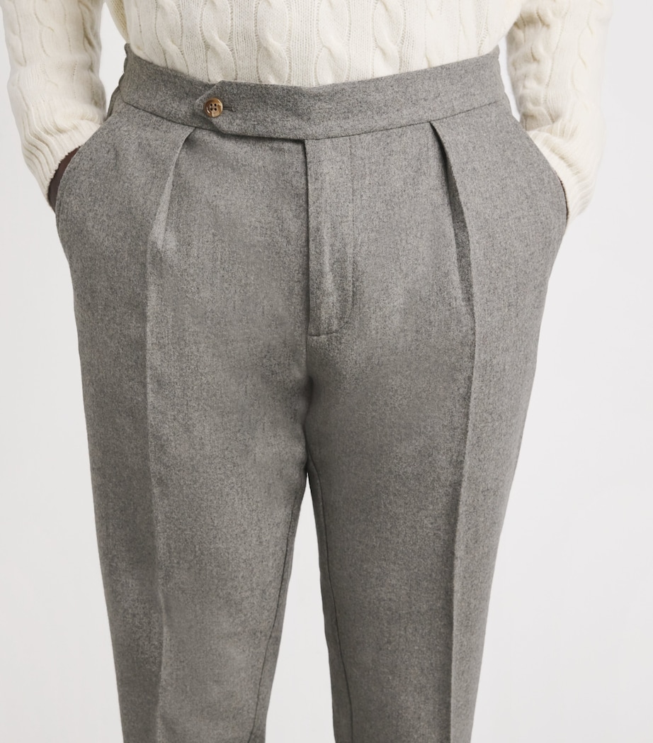 Wool Tailored Trousers GREY Image 6