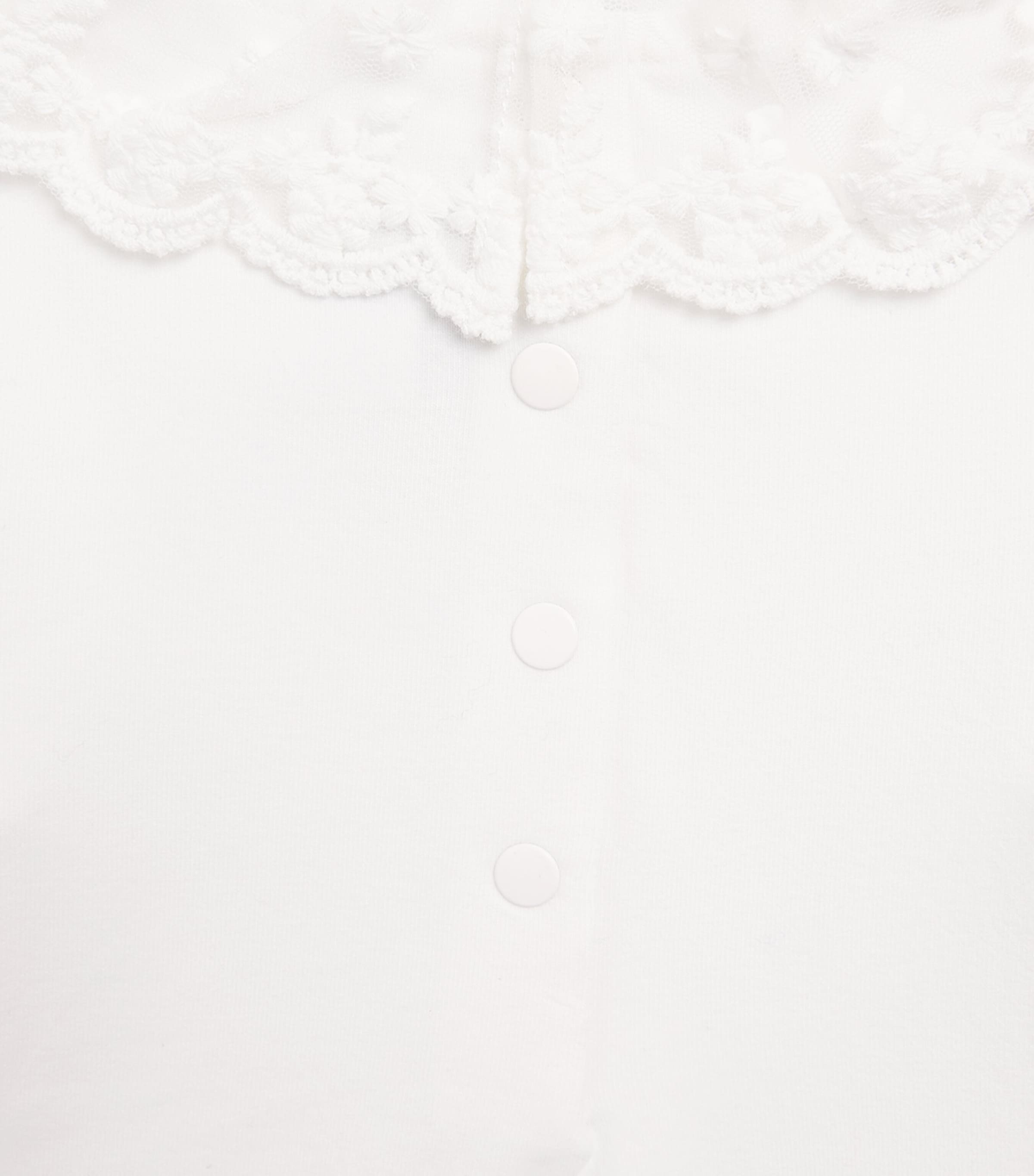 Tartine et Chocolat Stretch-Cotton Lace-Collar Bodysuit (3-36 Months) Image 3