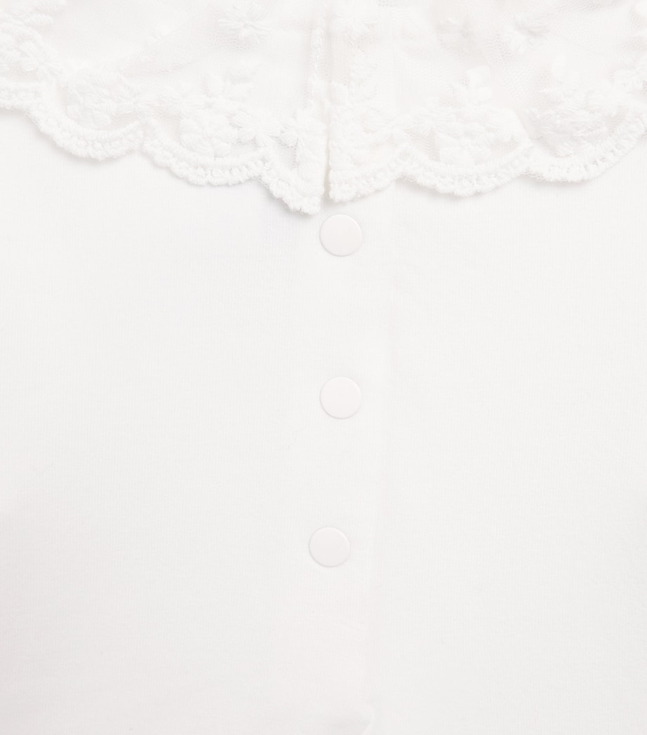 Tartine et Chocolat Stretch-Cotton Lace-Collar Bodysuit (3-36 Months) Image 3