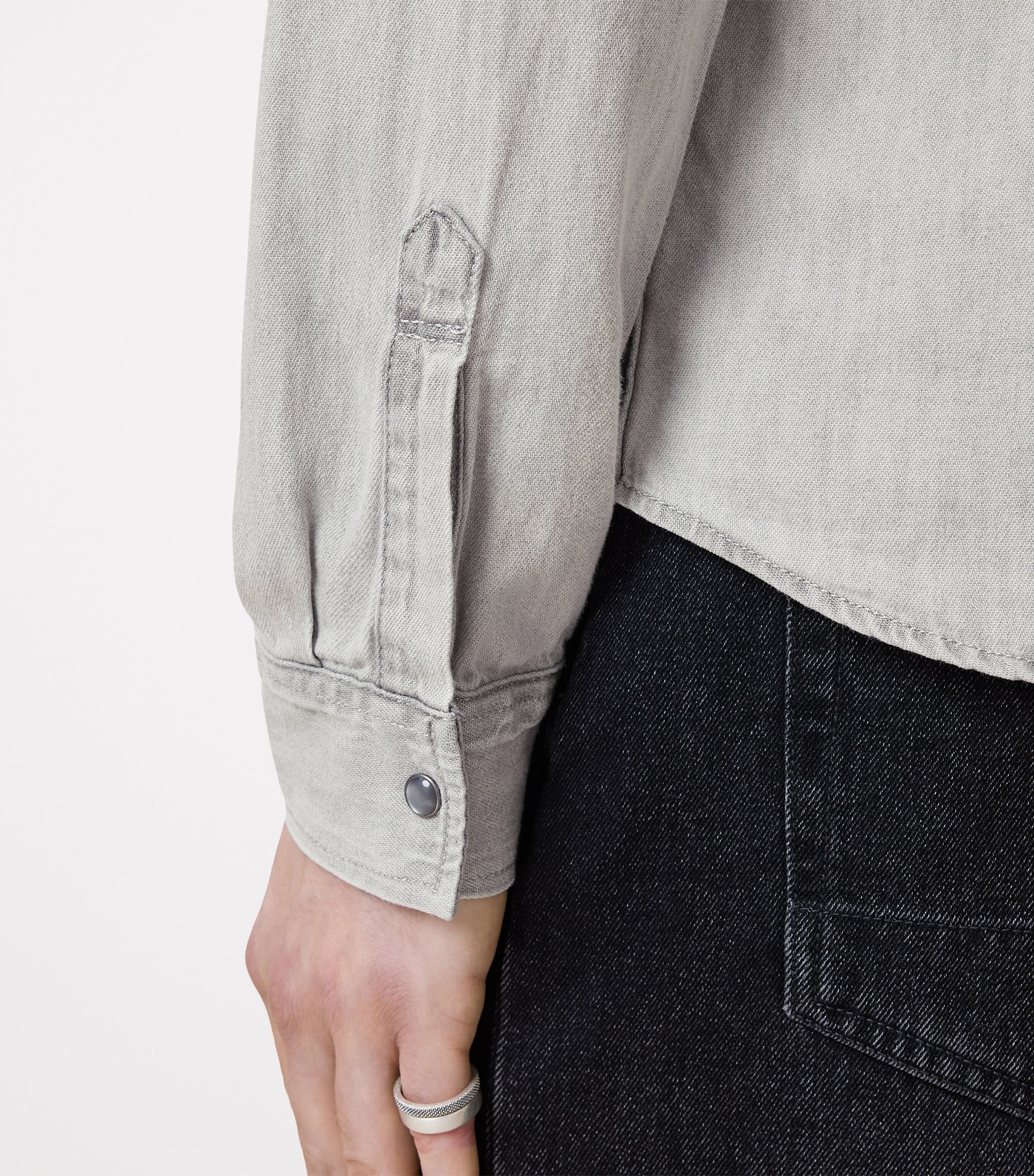 Denim Gleason Shirt GREY Image 8