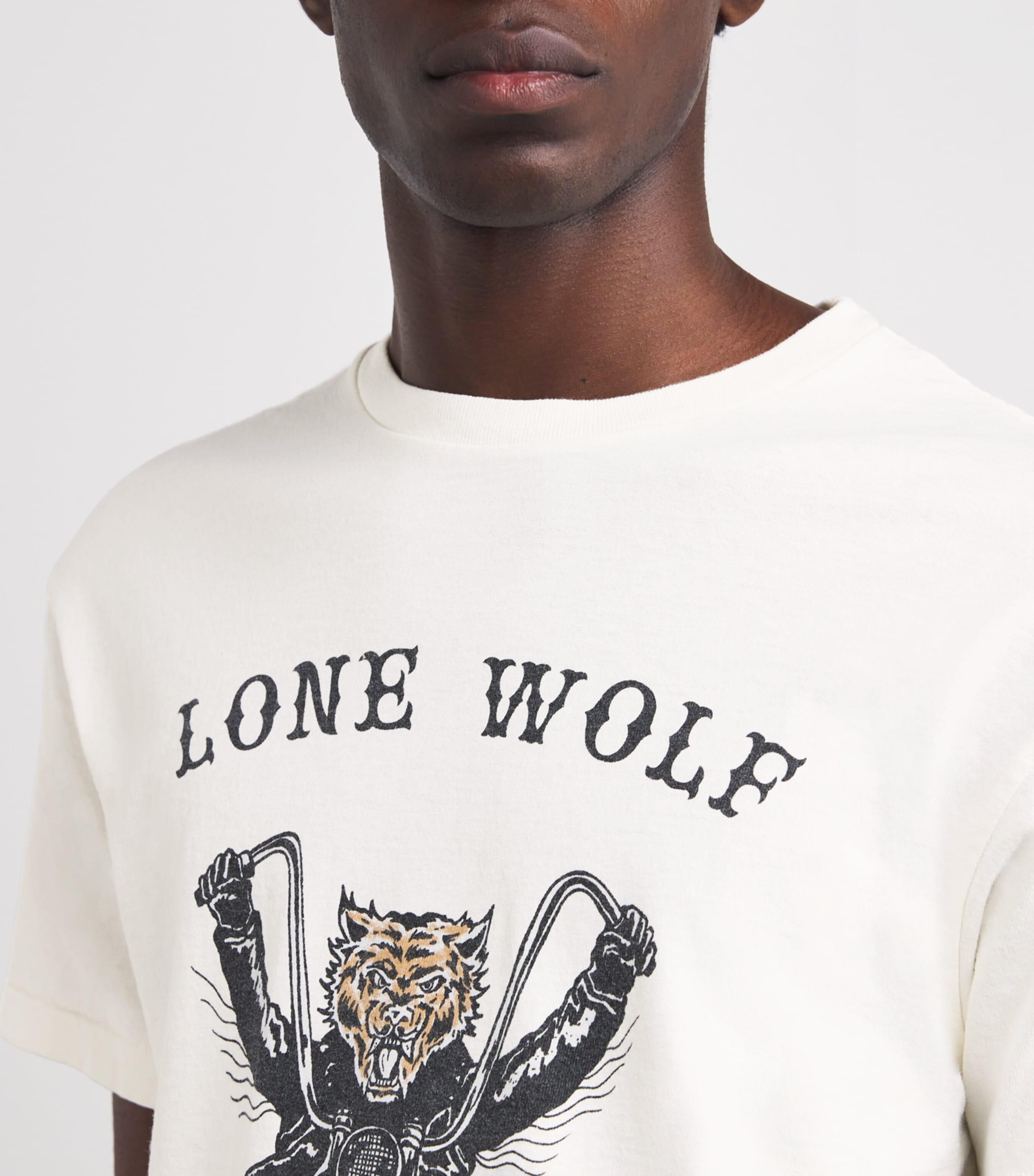 Cotton Lone Wolf T-Shirt LT ARCHIVAL WHITE Image 6
