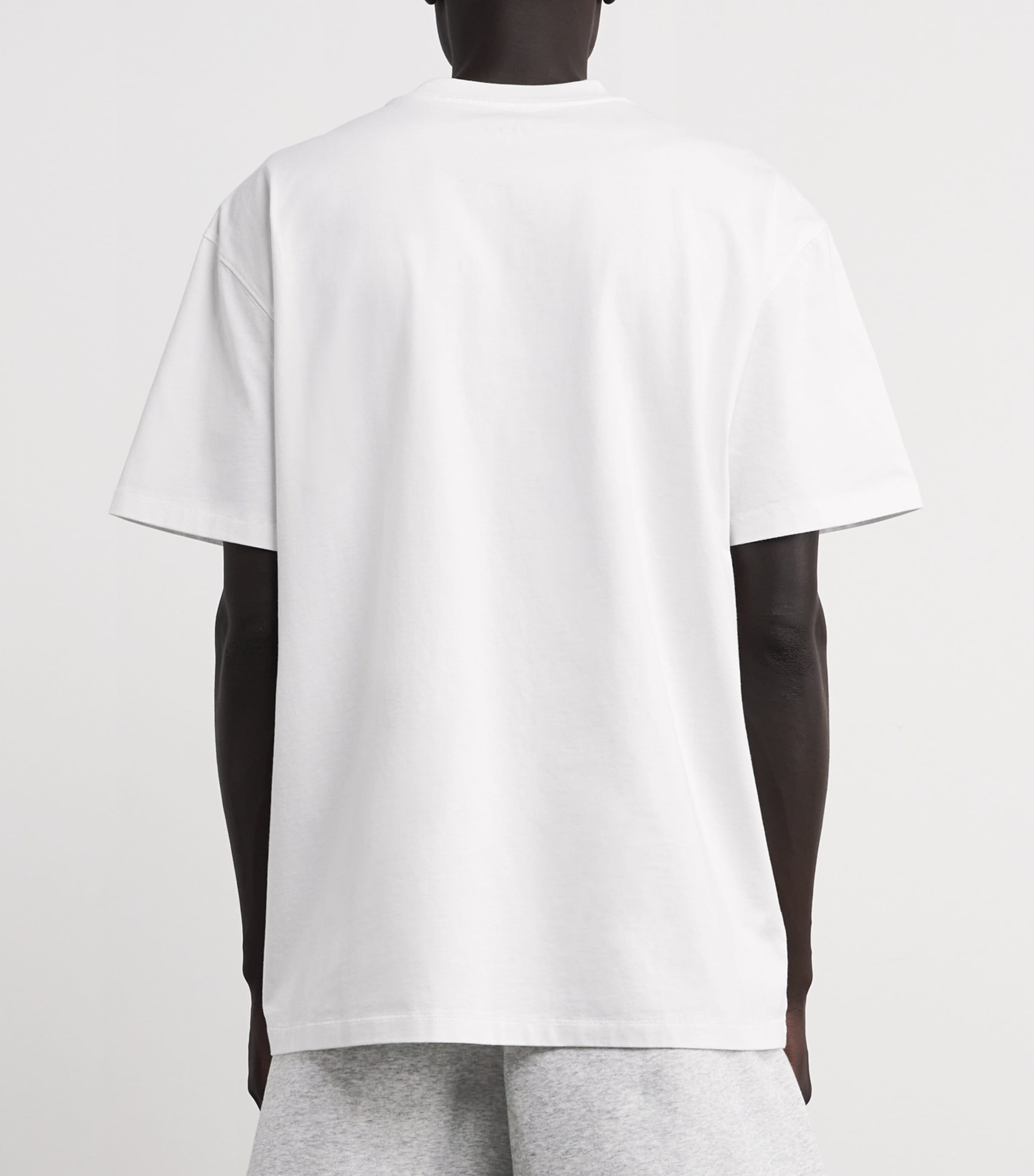 Skims Mens Cotton Heavyweight T-Shirt Chalk Image 4