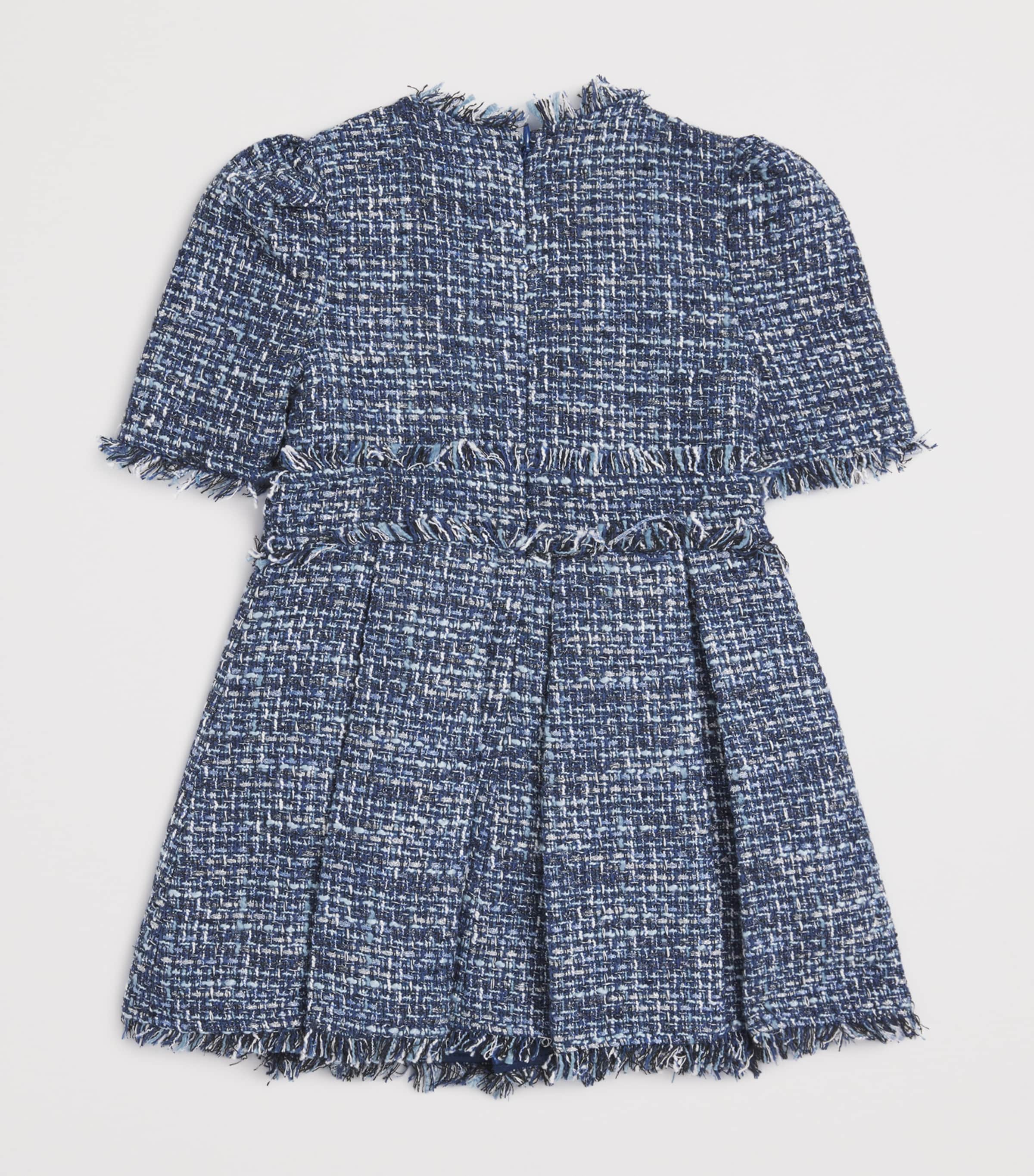 Bardot Junior Navy Bouclé Embellished Elle Dress (4-12 Years