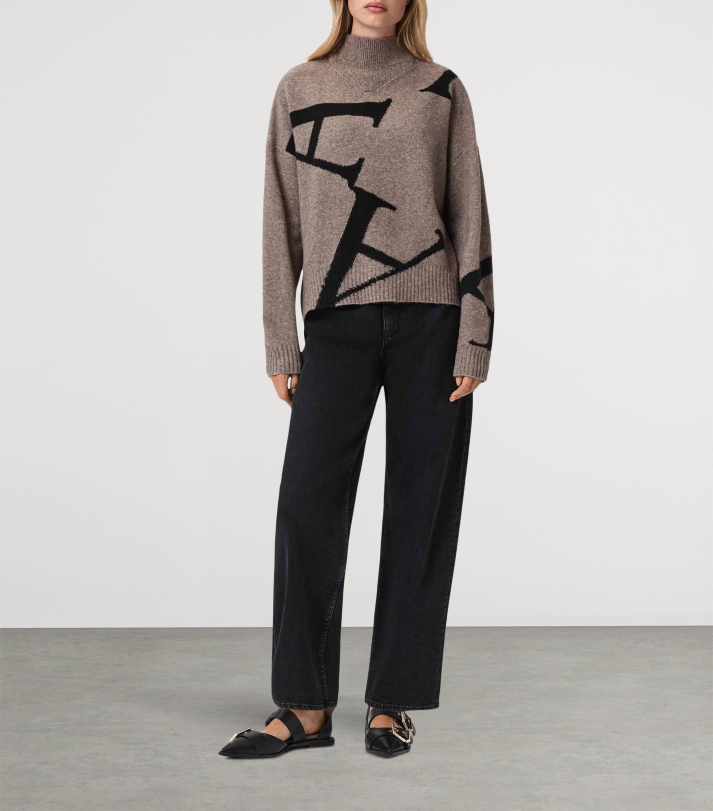 A Star Rollneck Sweater DOE BROWN/BLACK Image 2