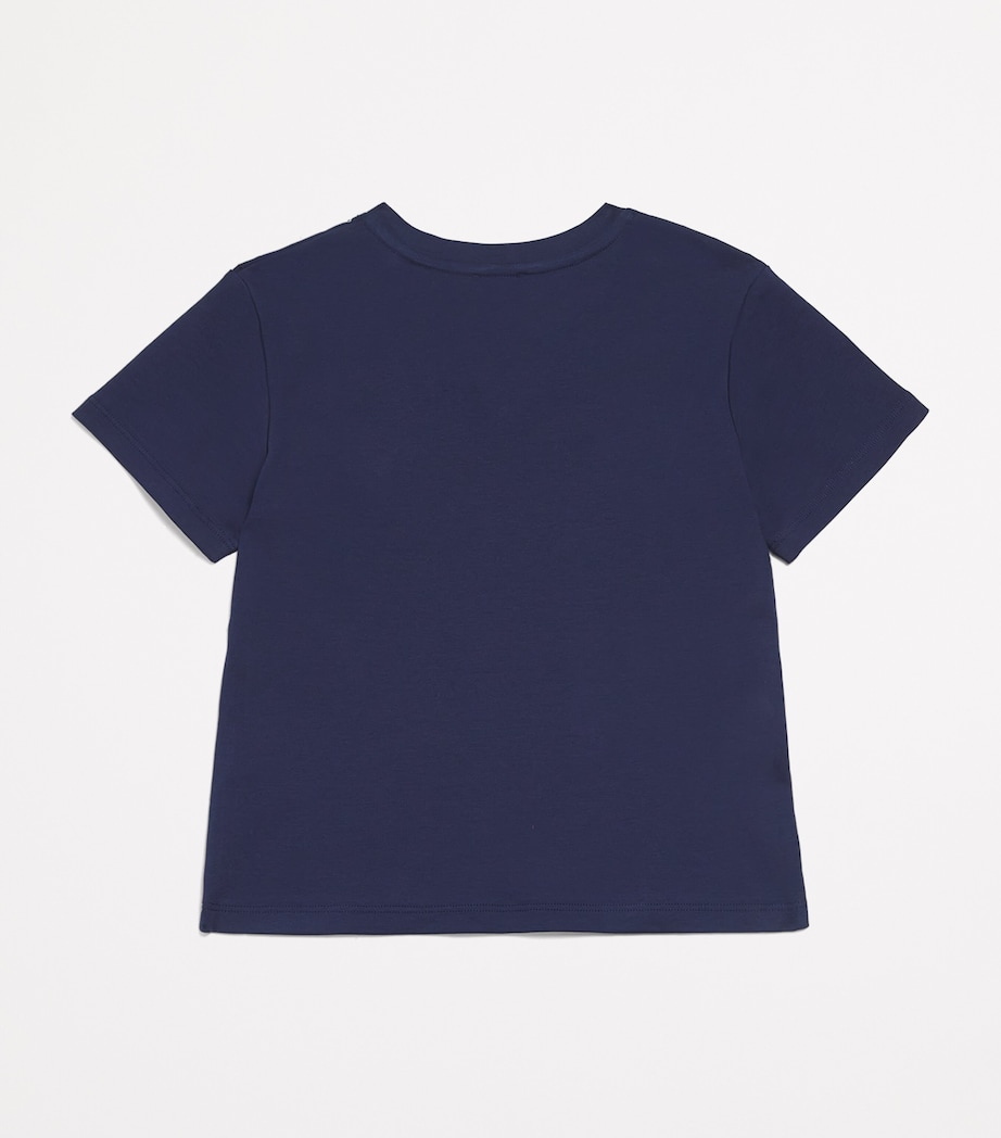 Givenchy Kids Cotton Embellished Logo T-Shirt (4-12+ Years) Navy Image 2