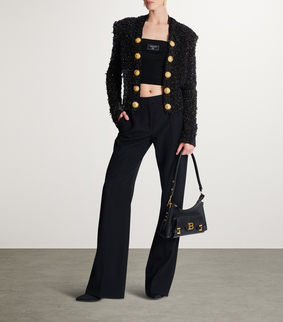 Edge-To-Edge Tweed Jacket EAD NOIR/OR Image 8