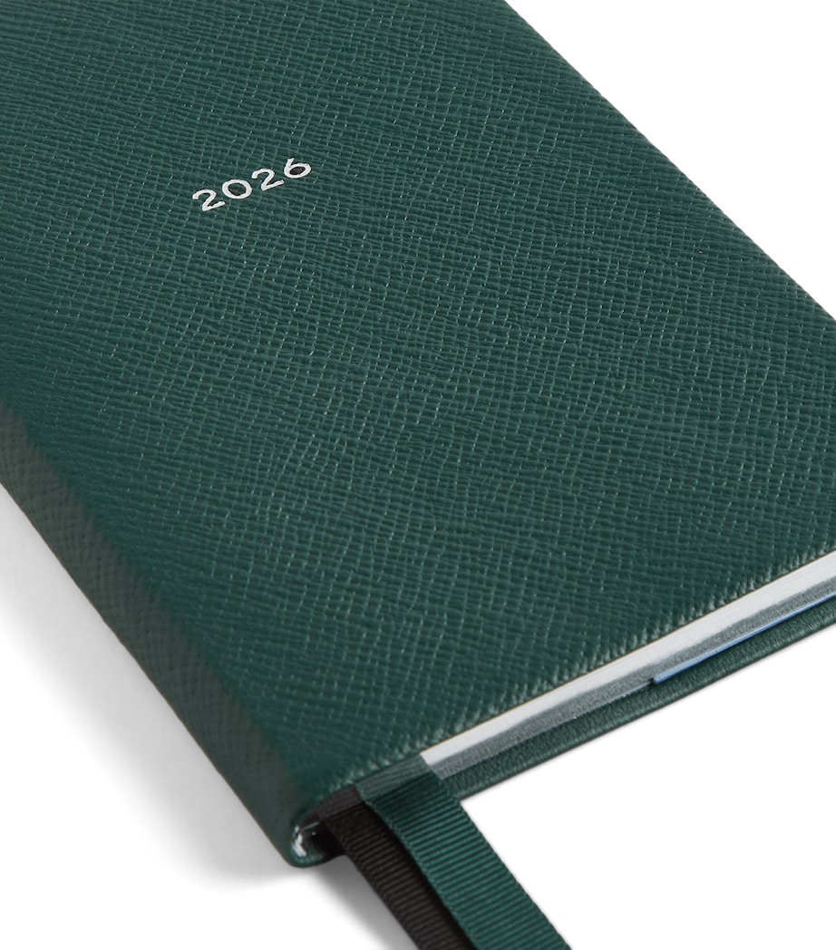 Grained Lambskin Chelsea Diary FOREST GREEN Image 5