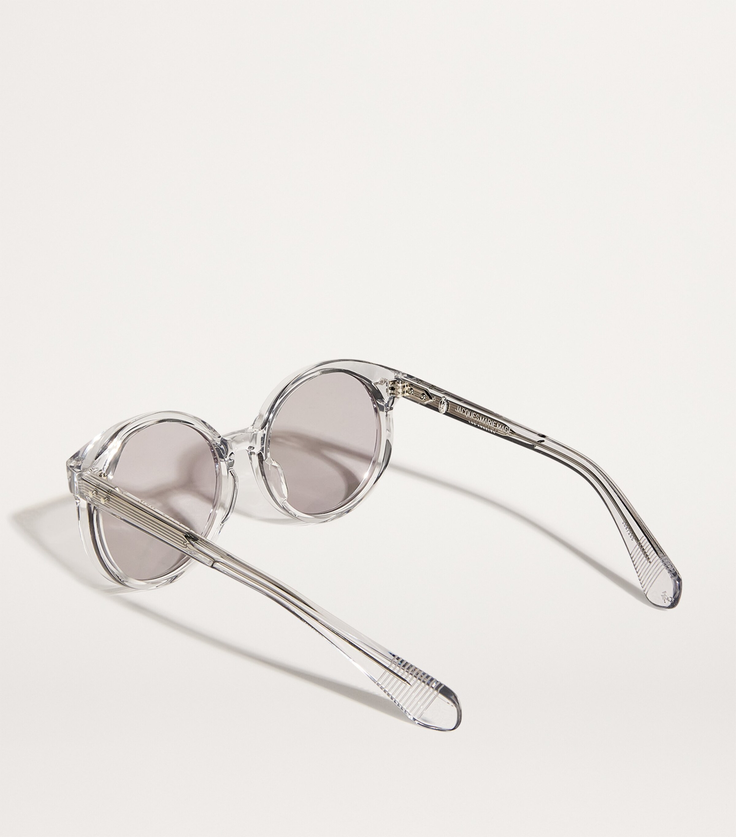 Jacques Marie Mage Acetate Round Factory Sunglasses Sulfur Image 3