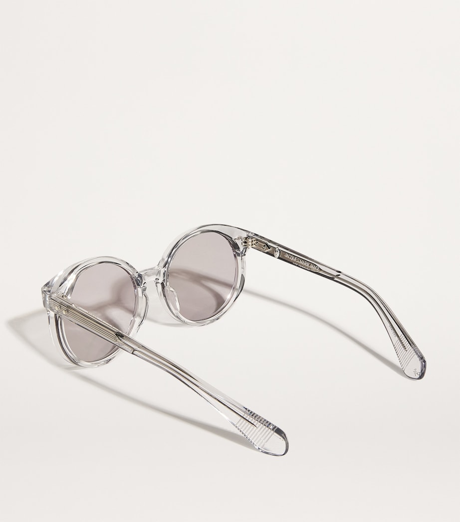 Jacques Marie Mage Acetate Round Factory Sunglasses Sulfur Image 3