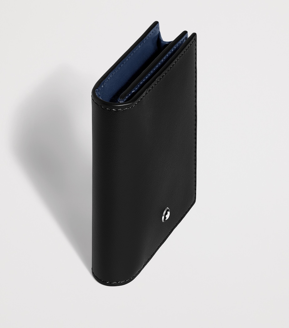 Montblanc Calfskin Meisterstück 4cc Bifold Card Holder Ink Blue Image 3