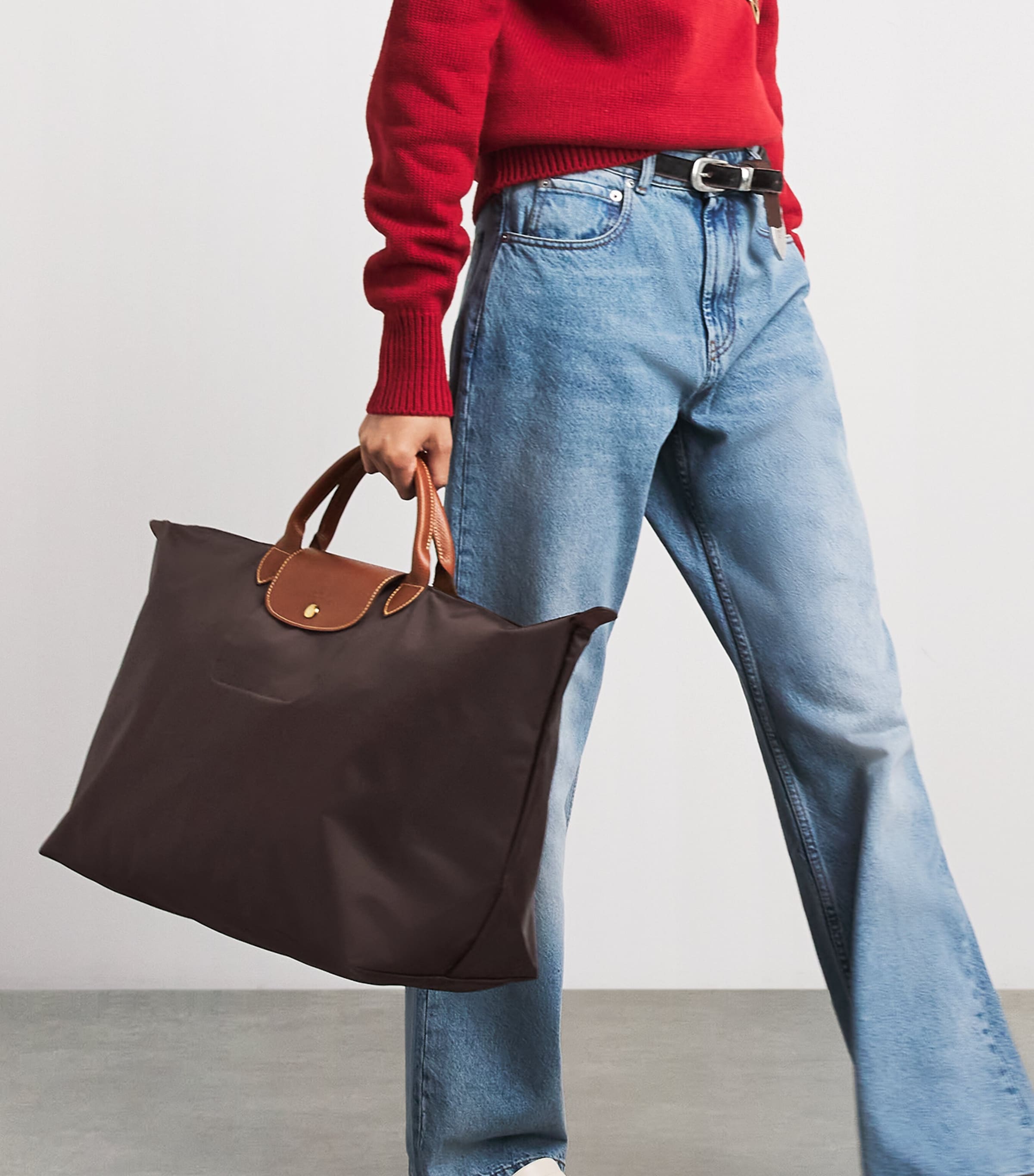 Longchamp Large Le Pliage Original Travel Bag Moka Image 2