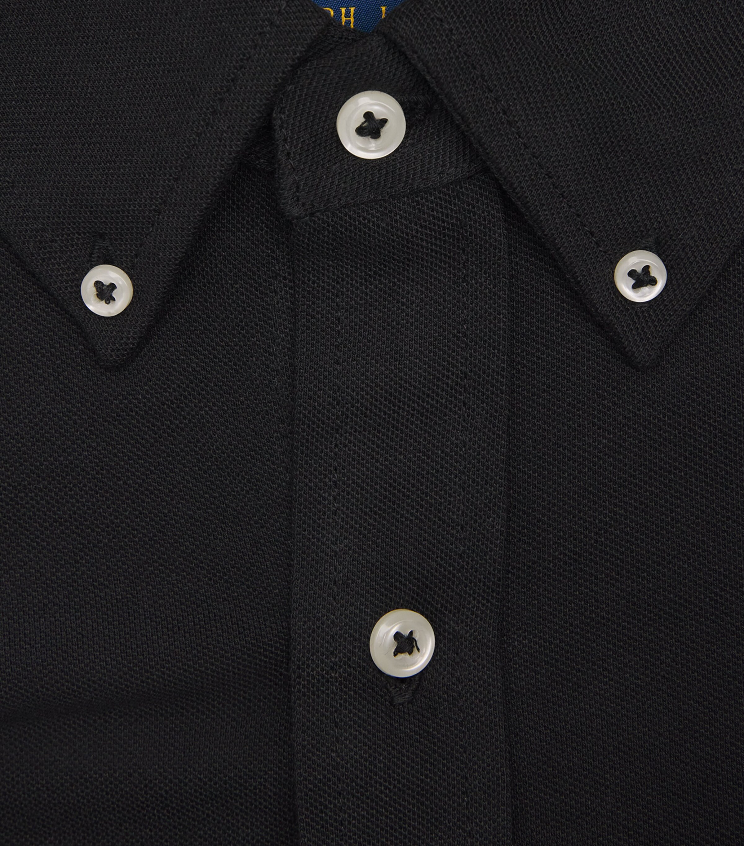 Polo Ralph Lauren Mens Cotton Featherweight Mesh Shirt Black Image 5