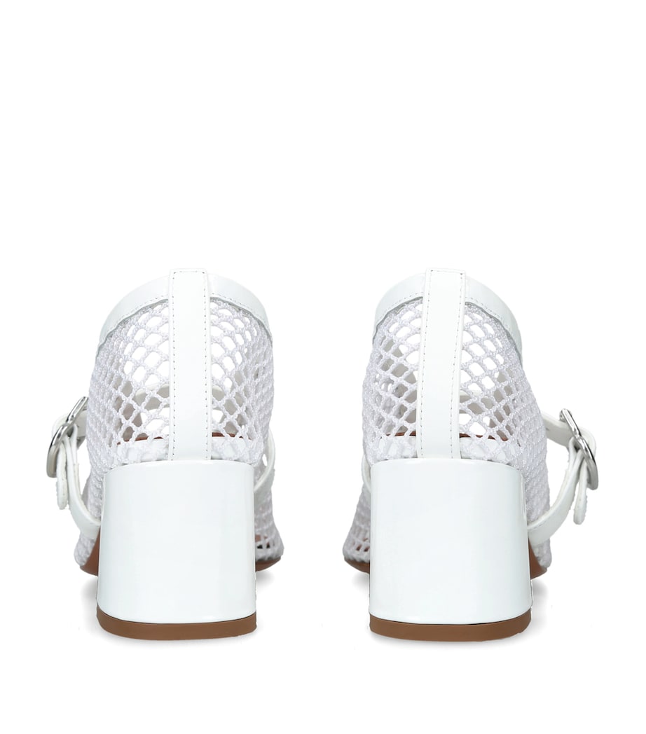 Alaïa Fishnet Pumps 55 White Image 4