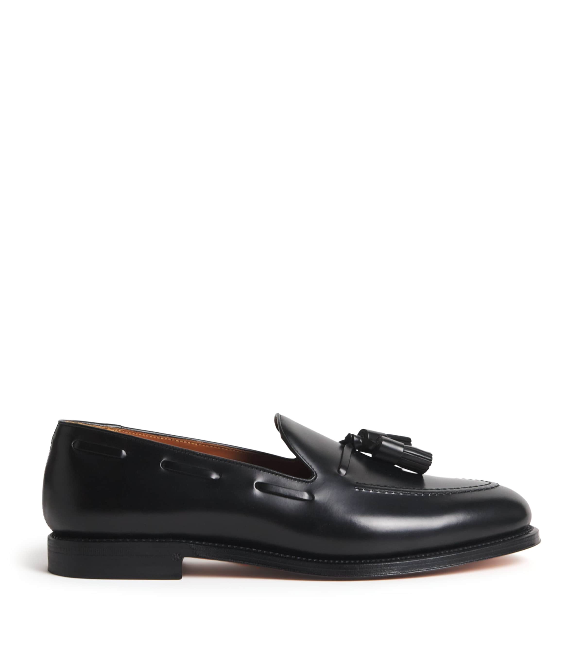 Polo Ralph Lauren Leather Tasselled Maestra Loafers Black Image 1