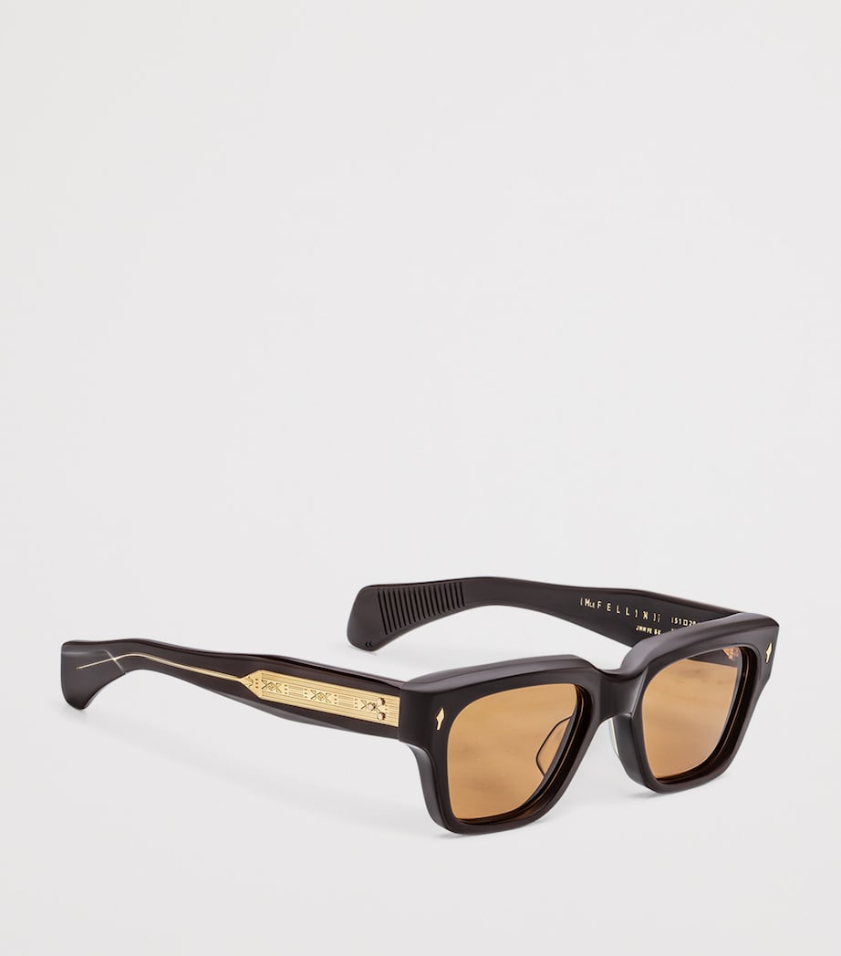 Jacques Marie Mage Acetate Fellini Sunglasses Walnut Image 2