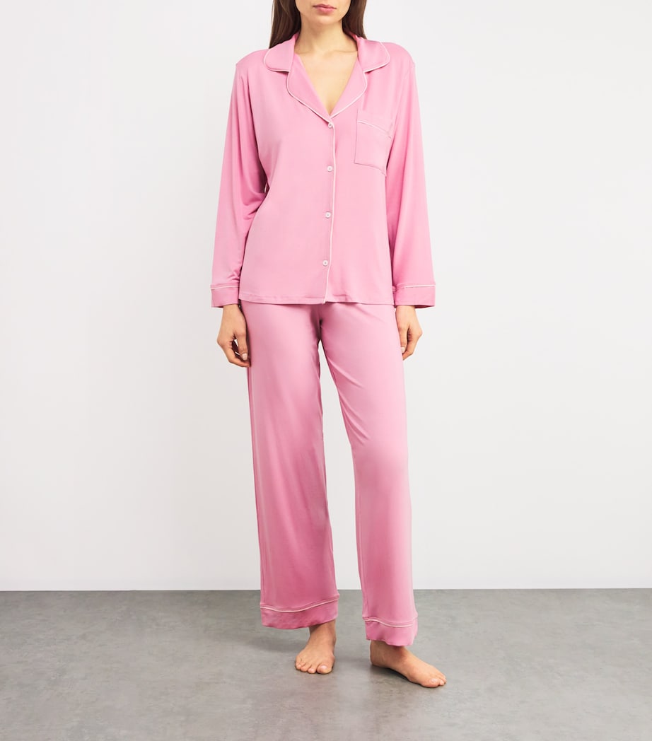 Gisele Long Piped Pyjama Set ORCHID/PTL PNK RQ/PP Image 2
