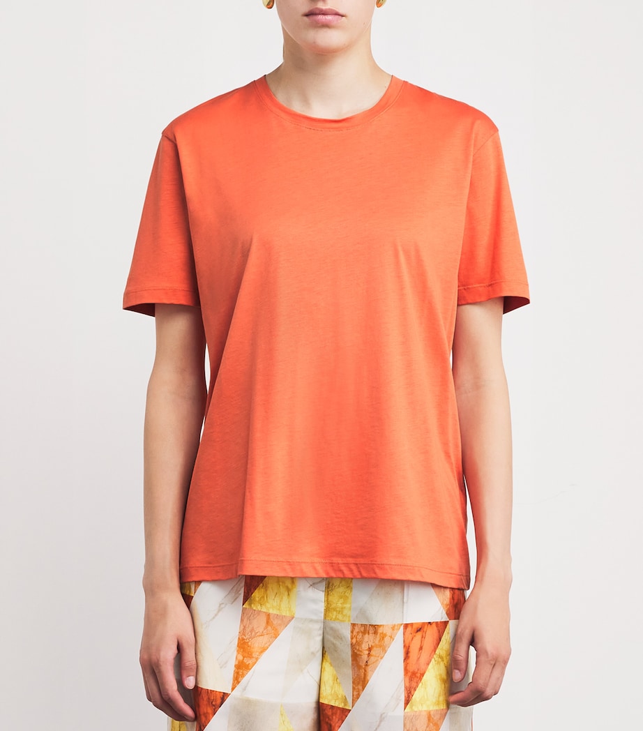 Cotton-Silk T-Shirt SUNDOWN Image 3