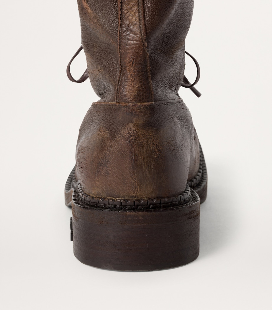Miu Miu Leather Knee-High Boots Image 6