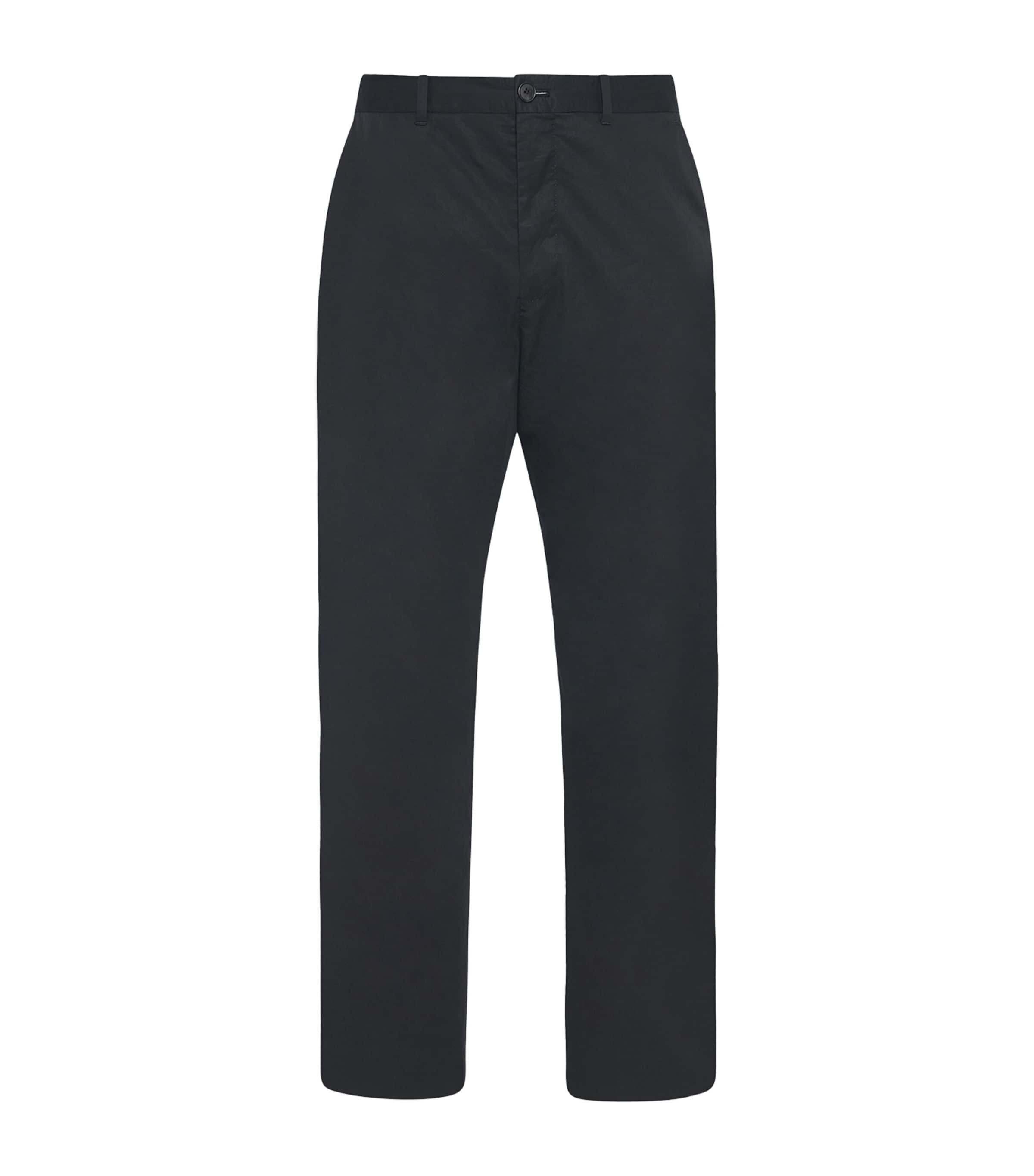The Row Mens Cotton Lerio Trousers Black Image 1