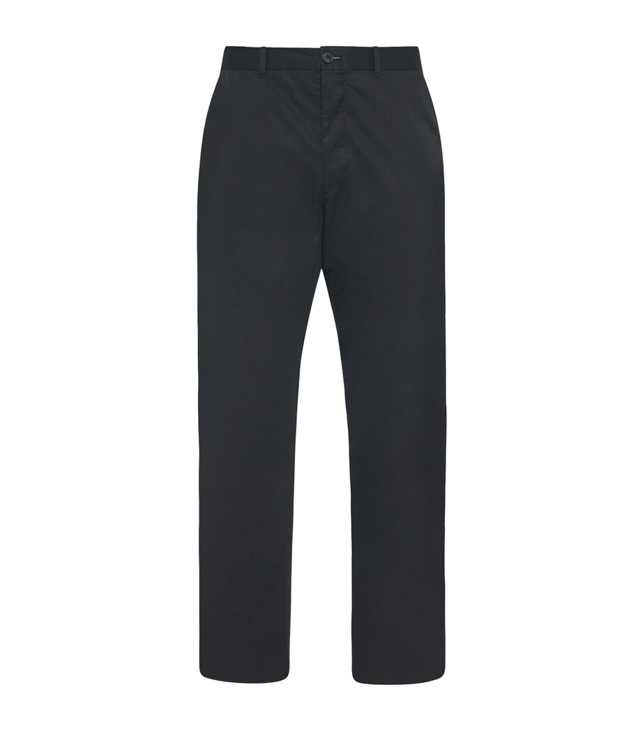 The Row Mens Cotton Lerio Trousers Black Image 1