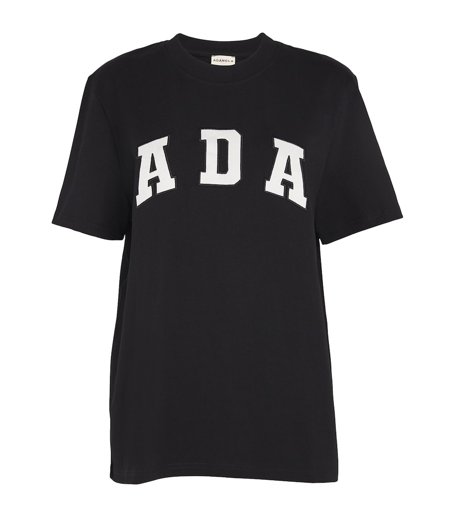 Cotton Oversized T-Shirt BLACK Image 1
