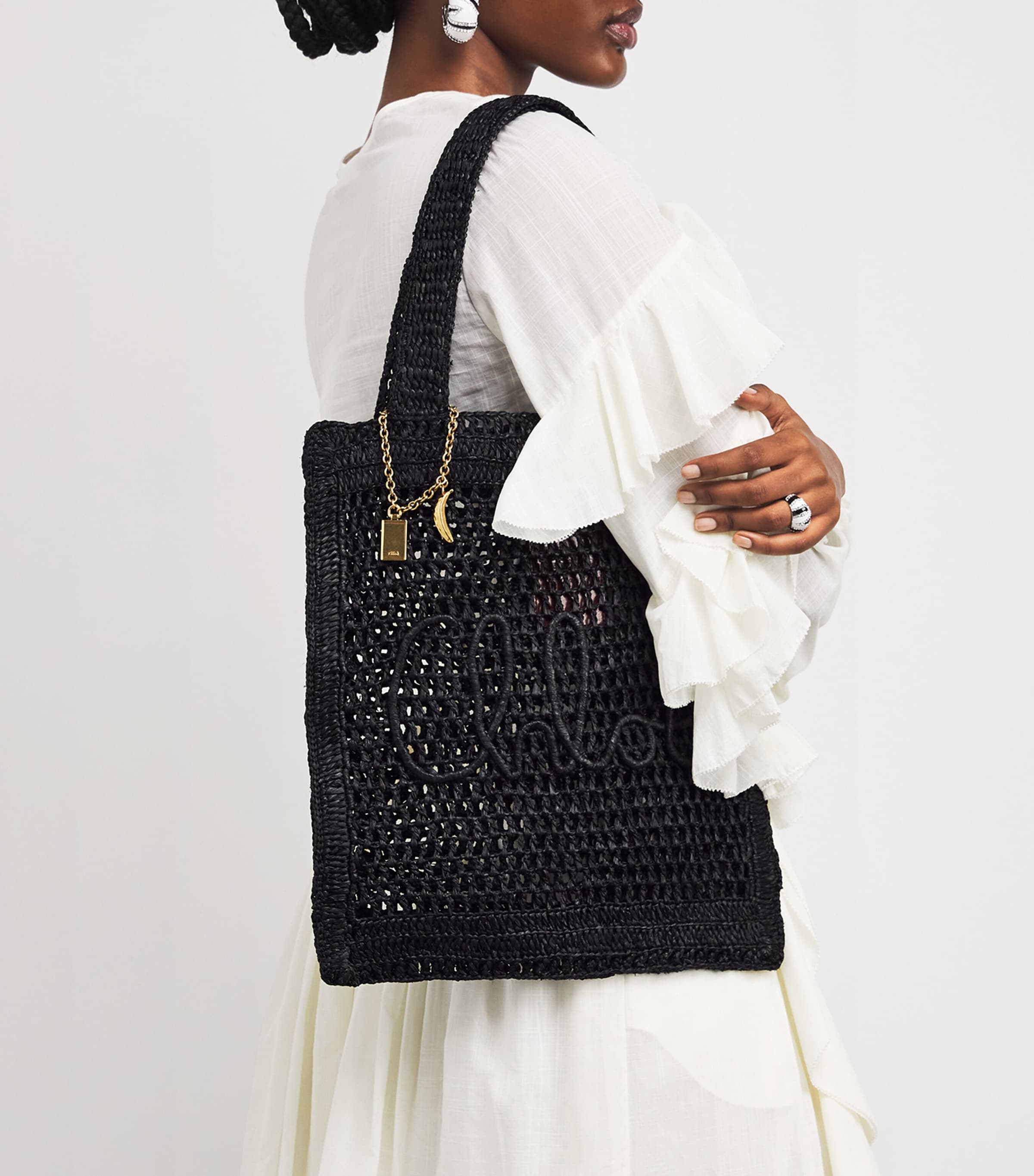 x Made For A Woman Banana Tote Bag BLACK Image 2