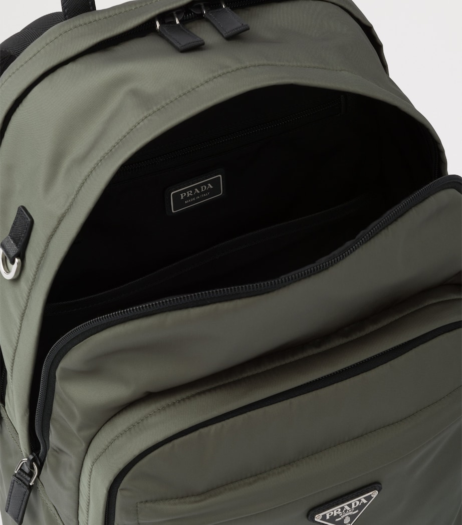 Re-Nylon and Saffiano Leather Backpack F0414 Image 5