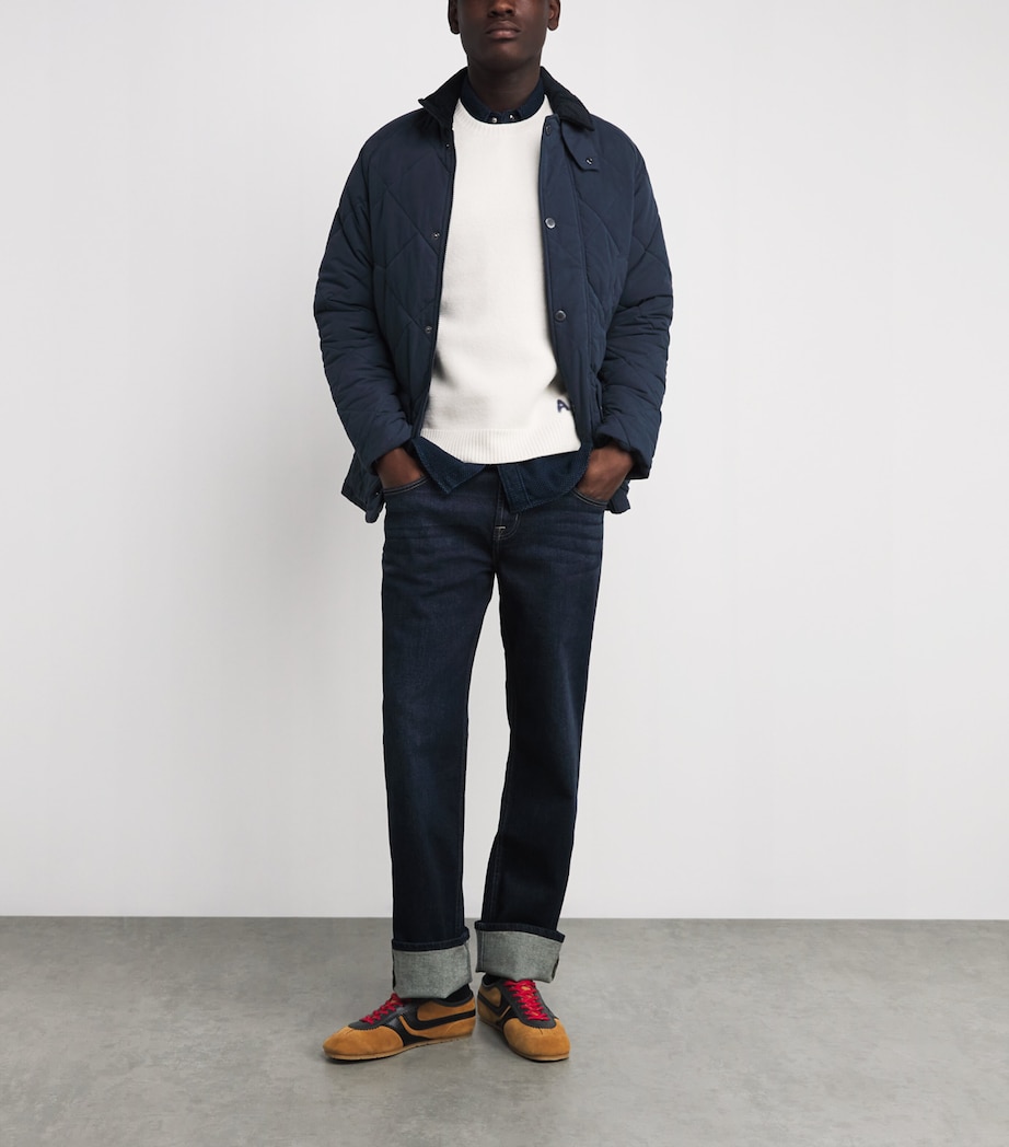 Quilted Modern Bedale Jacket NY71 NAVY Image 2